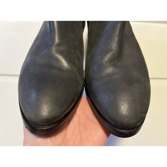 Aquatalia Italy Women's Fionna Chelsea Boots Size 8.5 Waterproof Gray Leather - Picture 5 of 10